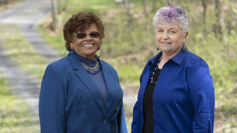 Betty Kilby Fisher Baldwin (left) and Phoebe Kilby; photo by James Kegley