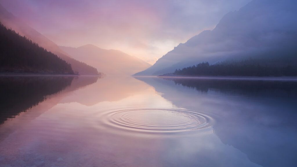 A calm lake in Austria; Getty Images