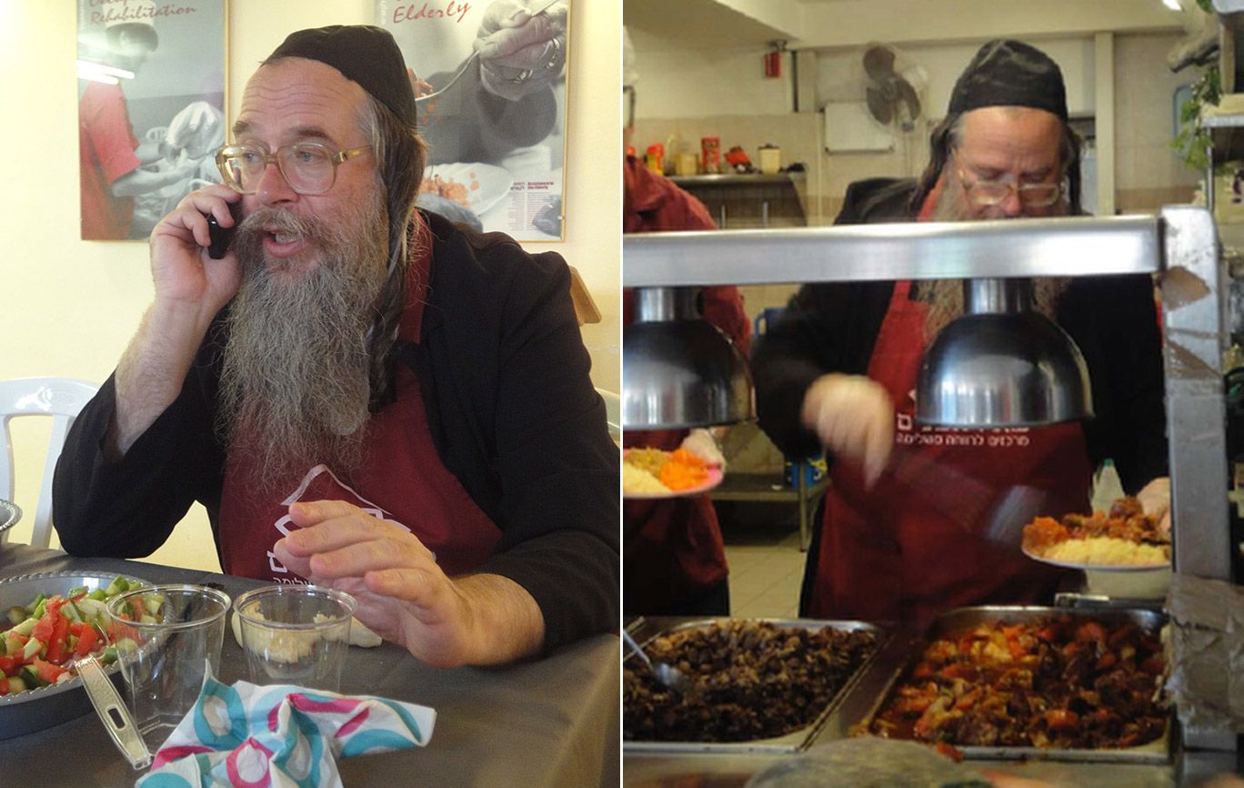 Soup kitchen manager Aryeh Cohen in Jerusalem, Israel; photo courtesy Stephen Henderson