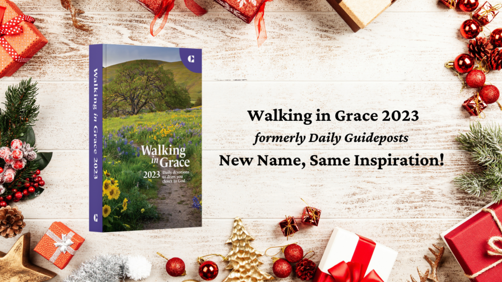 Walking in Grace daily devotional as a faith gift for Christmas 2022