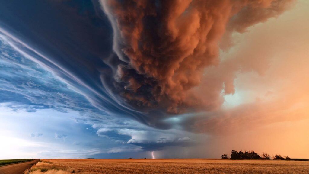 Thunderstorm clouds over Kansas; Getty Images