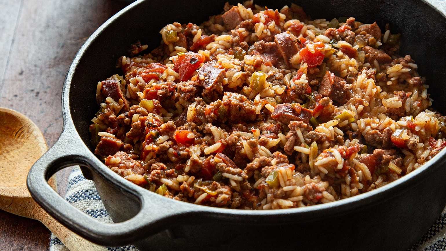 Scott McCown's Jambalaya (photo by Angie Mosier Placemat Productions)