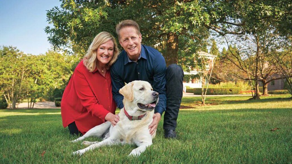 Karen with husband Don and dog Toby in Tennessee; Photo credit: Michael A. Schwarz