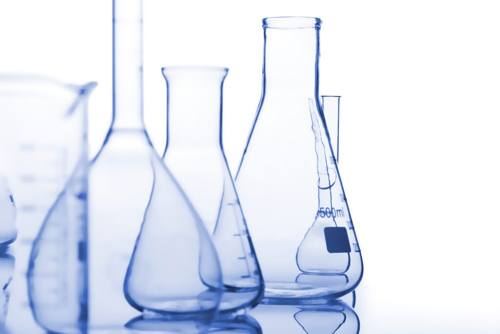 Beakers and test tubes; Getty Images