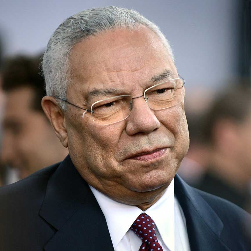 Colin Powell; Department of Defense photo by Marvin Lynchard, public domain