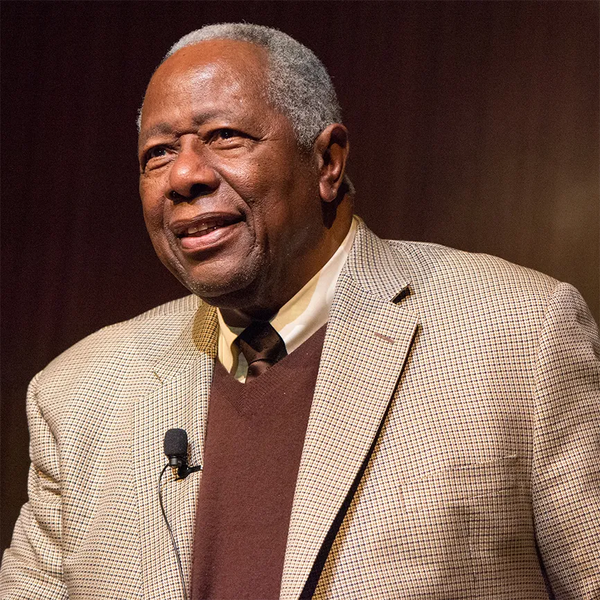 Baseball legend Hank Aaron; public domain