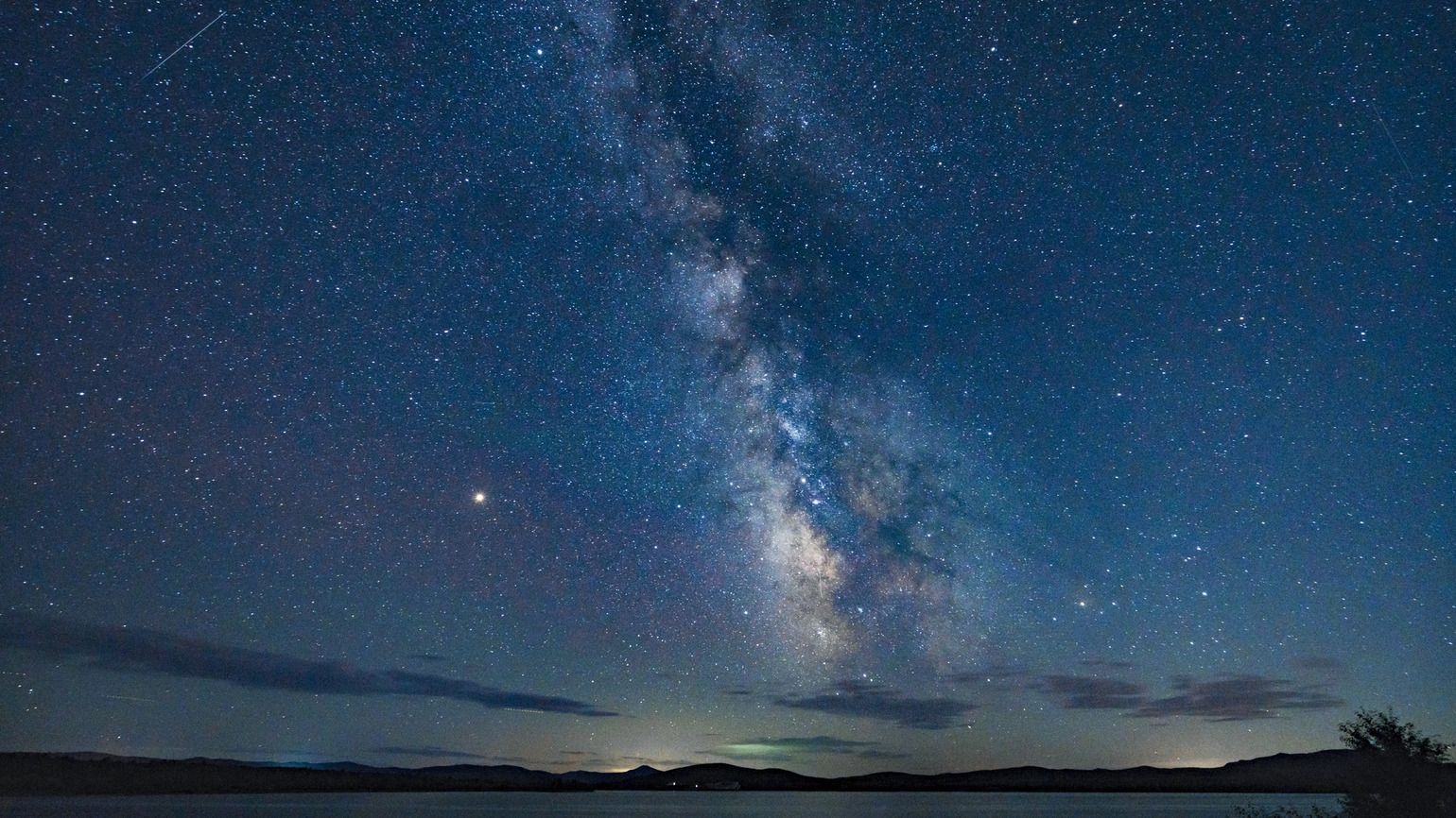 The Milky Way in the night sky shows the work of God's hands