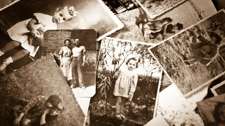 Vintage old black and white family photos ancestry returned lost found