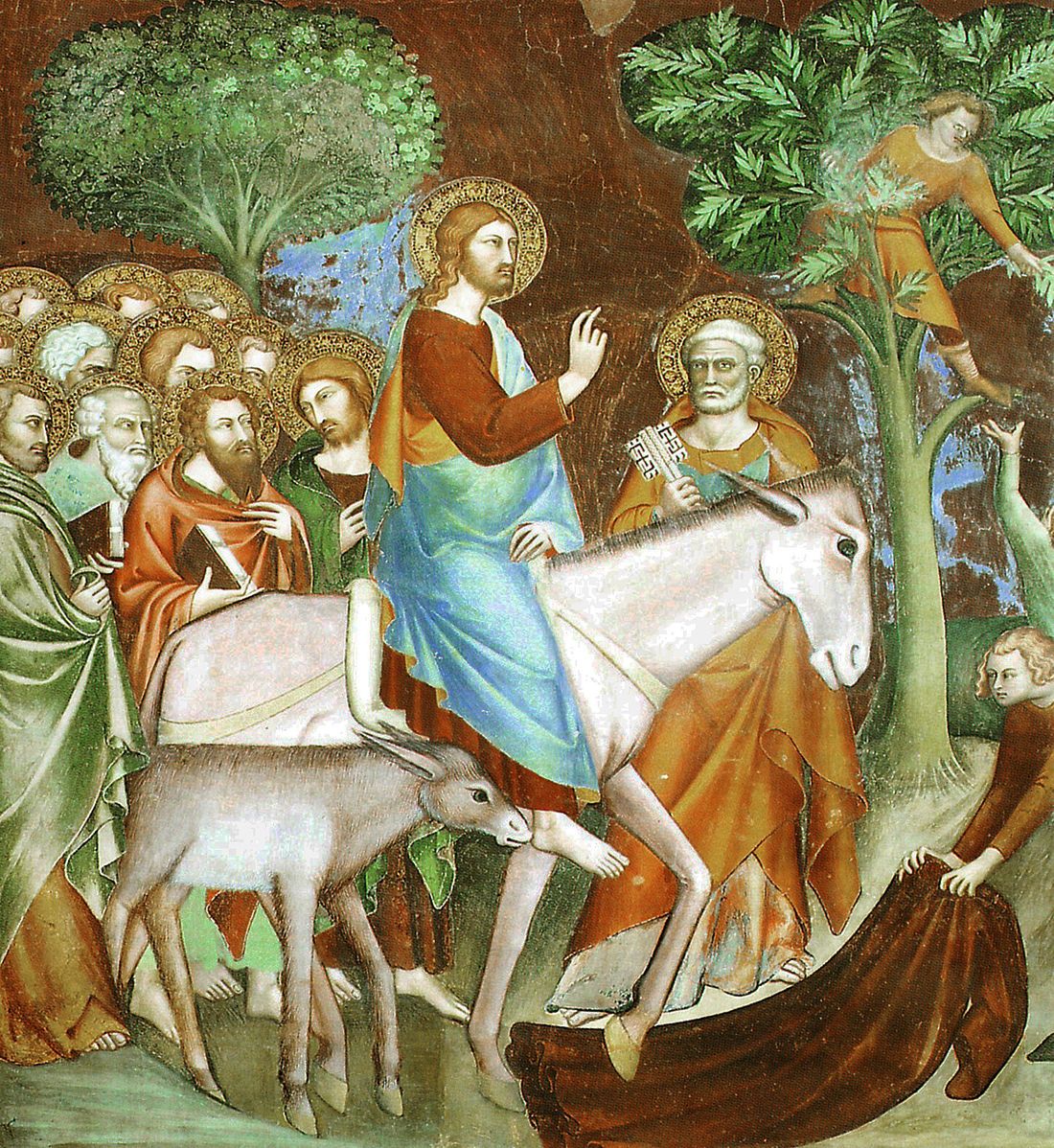 Jesus rides into Jerusalem, Lippi Memmo