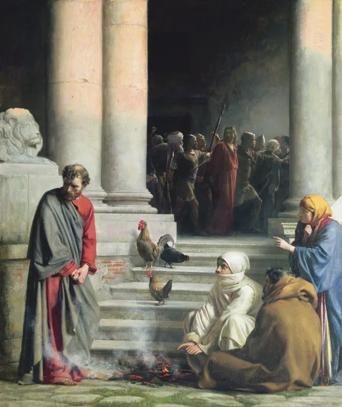 The Denial of Peter by Carl Heinrich Bloch, Frederiksborg Castle