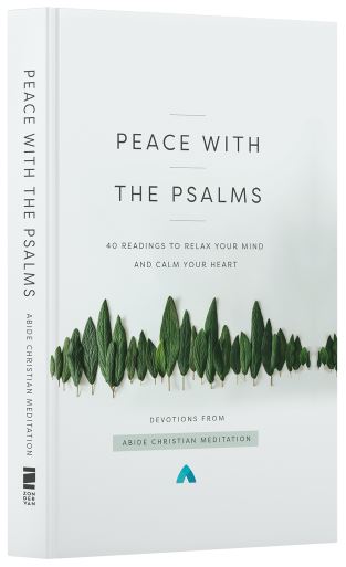 Cover of a spring devotional titled Peace with the Psalms