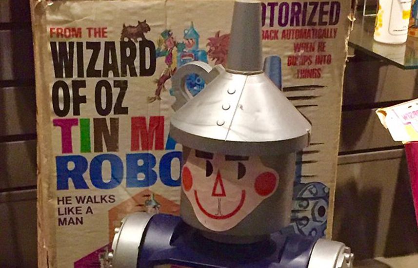 The Wizard of Oz Tin Man Robot in The Oz Museum in Wamego, Kansas