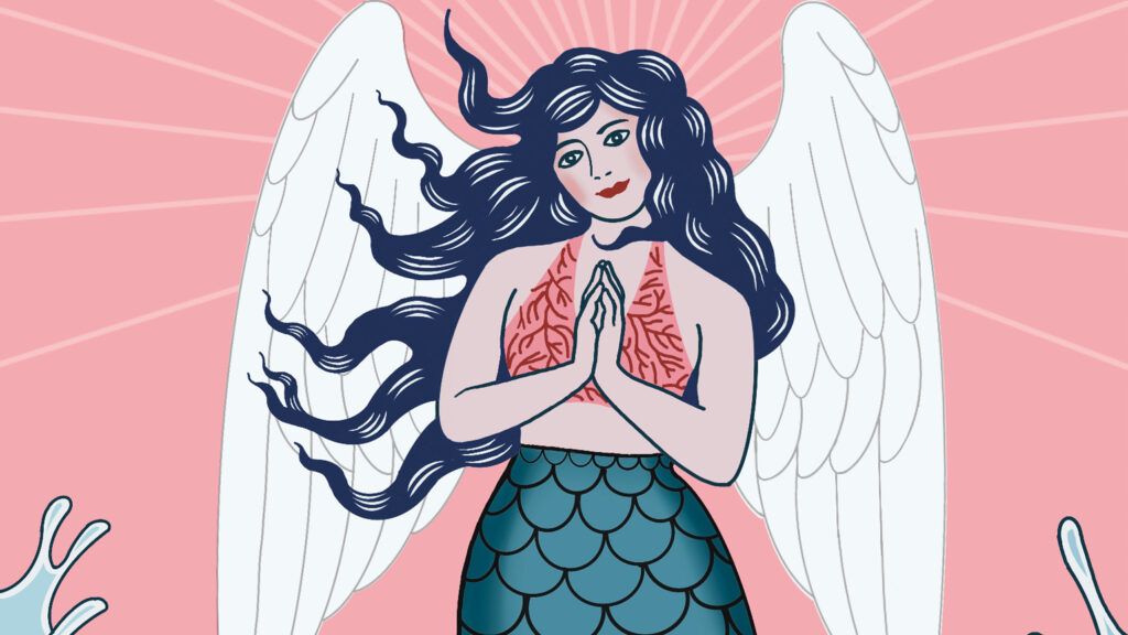 An illustration of a sea angel; Illustration by Janet Stein