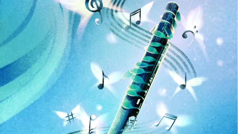 Illustration of a piccolo