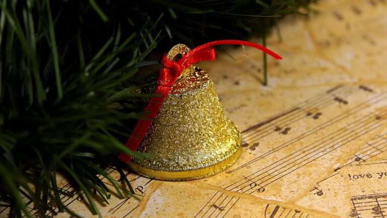 A golden bell used for Advent carols