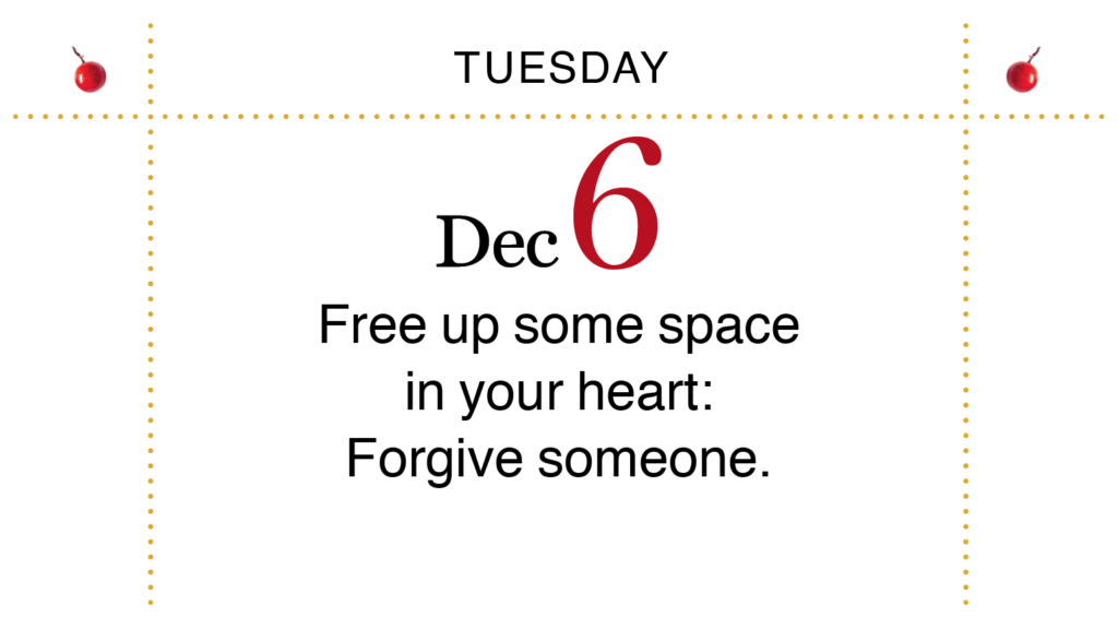 Advent, Day 10: Forgive someone