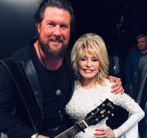 Zach Williams and Dolly Parton together before performing at the CMA awards for a story of faith