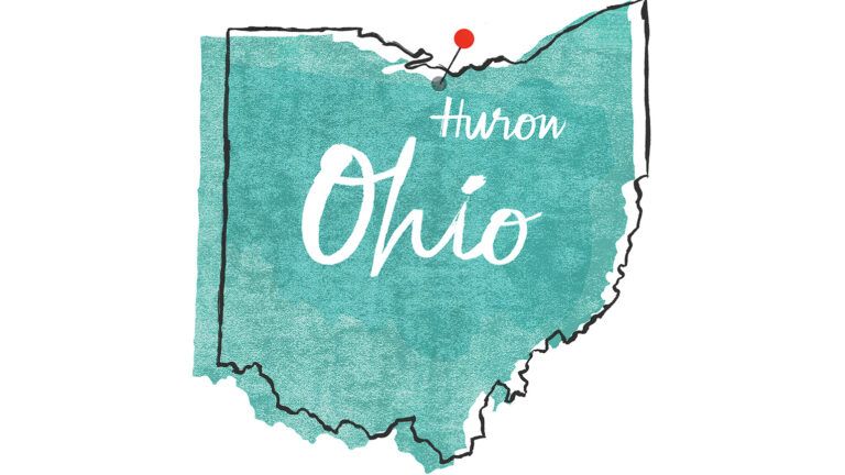 Illustration of Huron, Ohio; By Donna Grethen