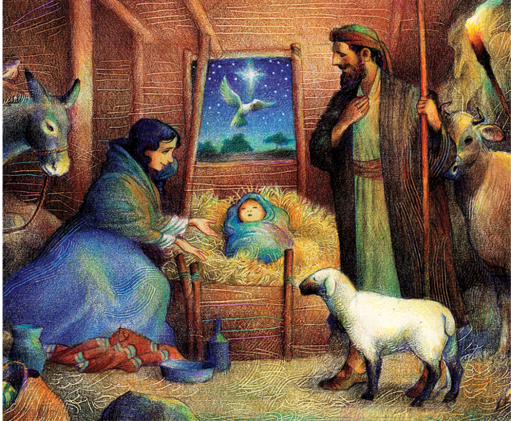 the birth of jesus in the stable