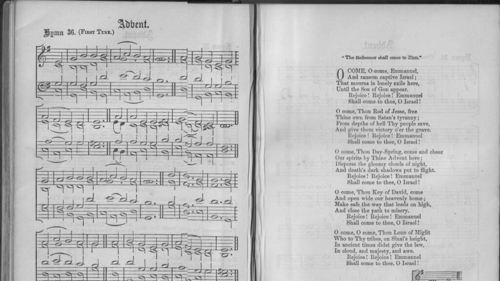 Scan of the 1861 edition of Hymns Ancient and Modern