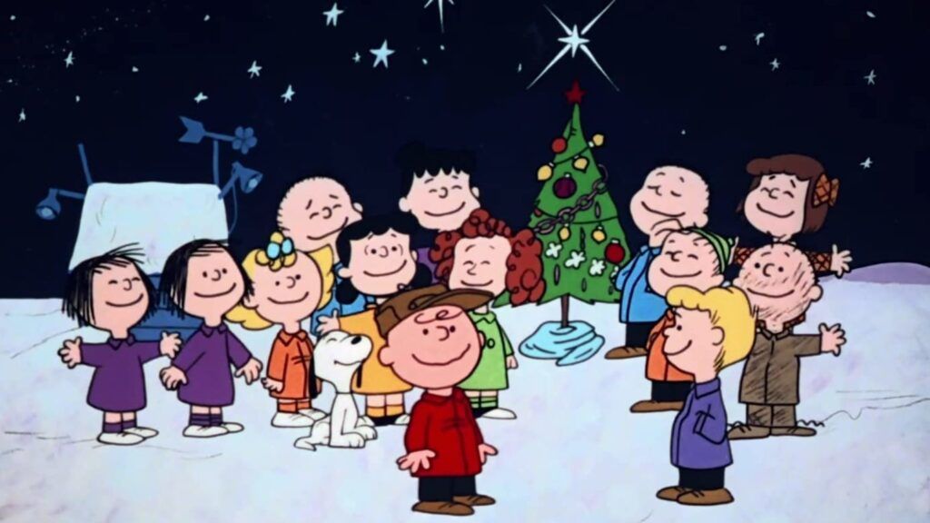 Scene from A Charlie Brown Christmas as an advent movie