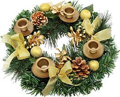 Traditional Christmas Advent Wreath