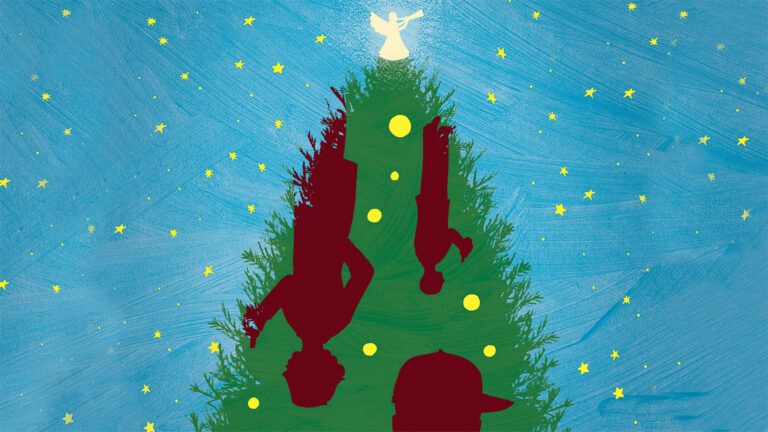Leigh Wells' illustration of a Christmas tree