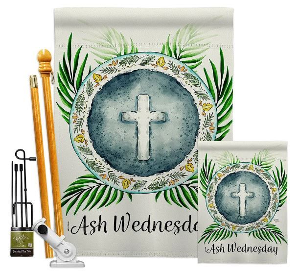 Ash Wednesday house and garden flags lent gifts