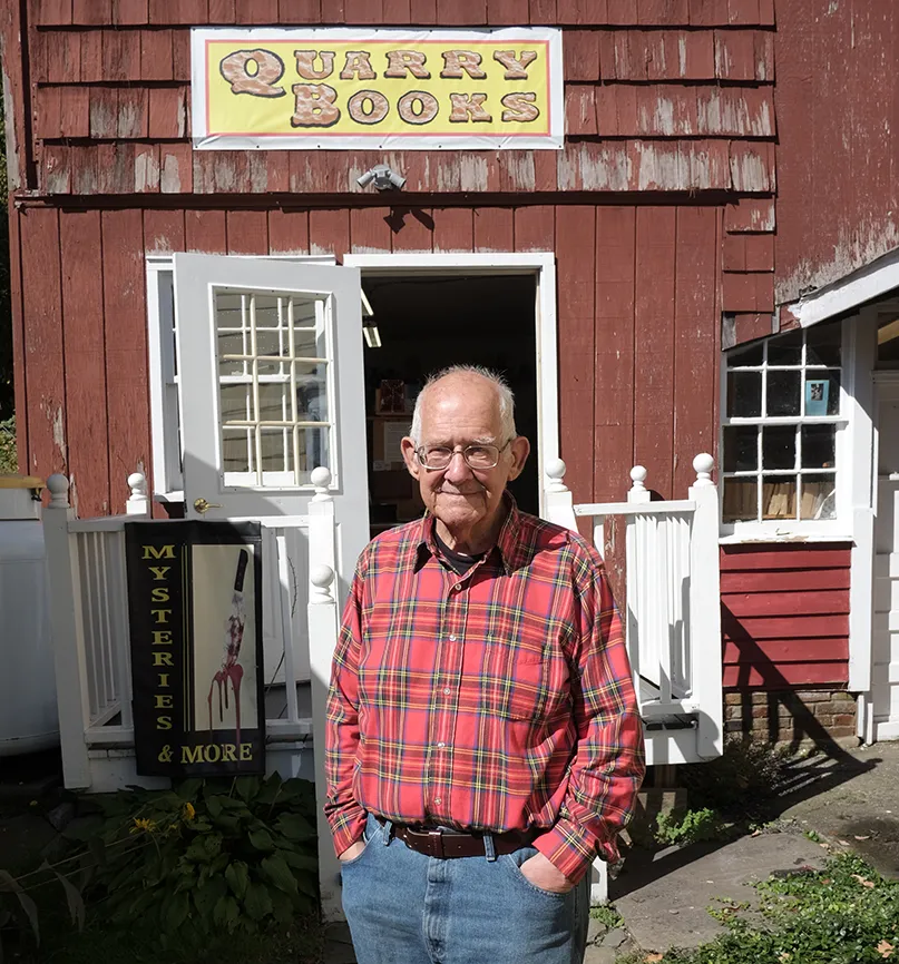 Don Dales, the man who began the transition of Hobart to a book hub; photo by Roy Gumpel