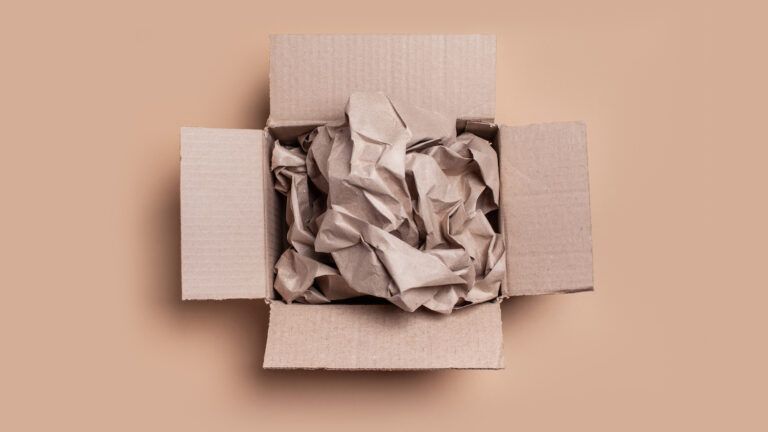 Box full of packing paper makes it harder to have a green Lent