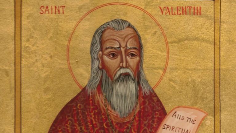 An artist's rendering of St. Valentine; public domain via Wiki Commons