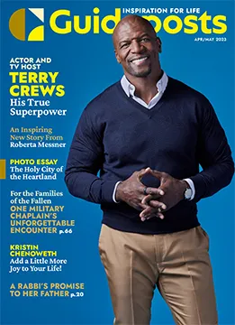 Terry Crews on the cover of the April-May 2023 issue of Guideposts magazine