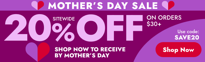 mother's day sale 20% Off shop mother's day sale