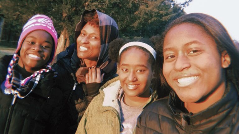 Tonya May Avent with her daughters and Naomi. R to L: Kennedi, Tonya, Naomi and Kassadi. Photo courtesy Tonya May Avent