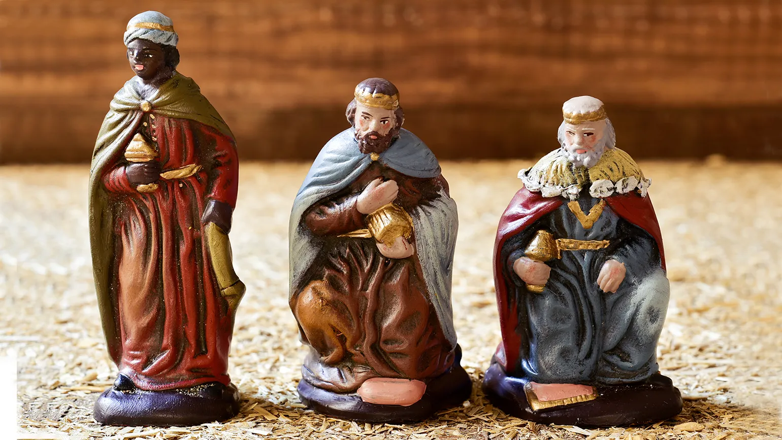 Royalty-Free Image: Ceramic figures of the Three Wise Men; Getty Images