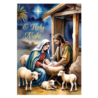 Christmas Greetings 2026: O Holy Night (Set of 12 Cards)