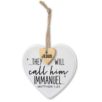 Immanuel Heart Ornament